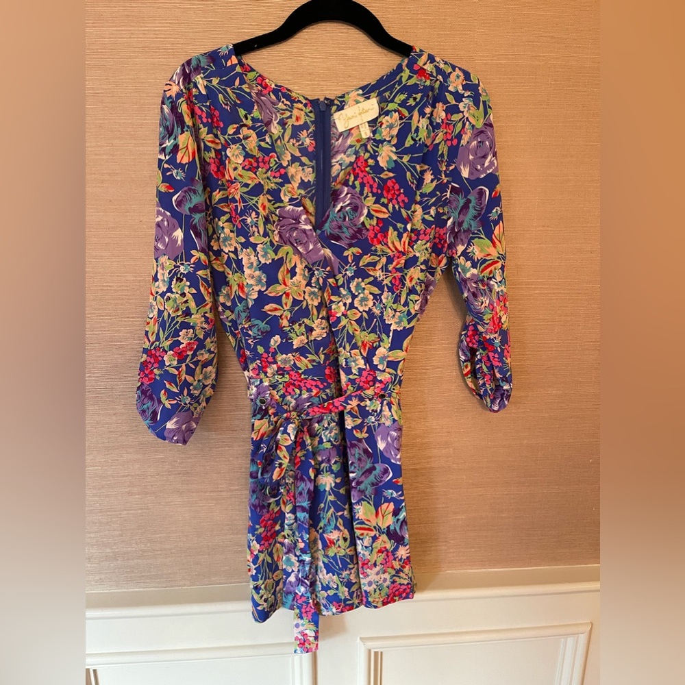 Yumi Kim blue floral romper